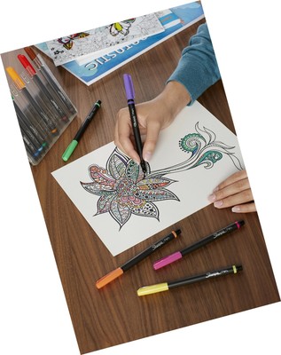 Sharpie Art Pens, Fine Point, Assorted Colors, Hard Case, 12 Pack (1982057) 6